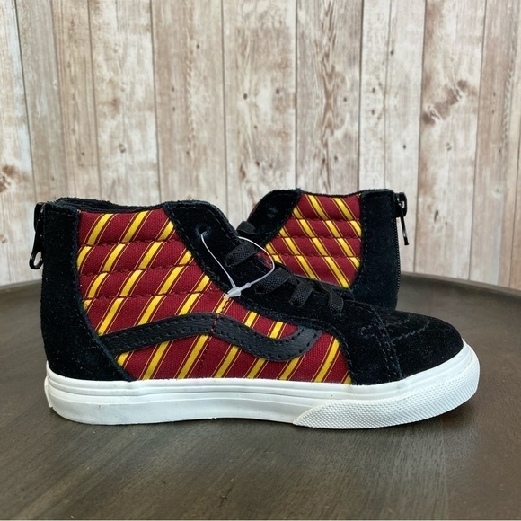 Vans x Harry Potter Sk8-Hi Zip High Top Sneaker Size 4 Toddler - Picture 7 of 10